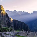 Machu picchu shining with of power of sun