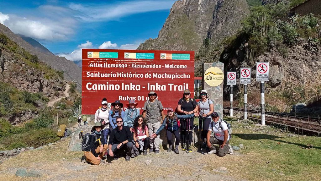 Start point of Inca Trail