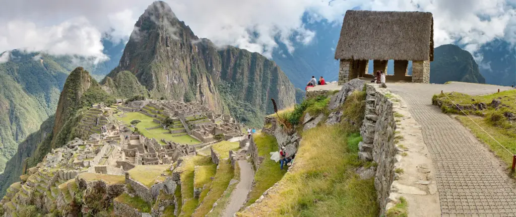 machu picchu in peru, guard house