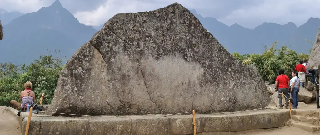 Sacred rock at Machu Picchu - Places and locations you must VISIT at Machu Picchu
