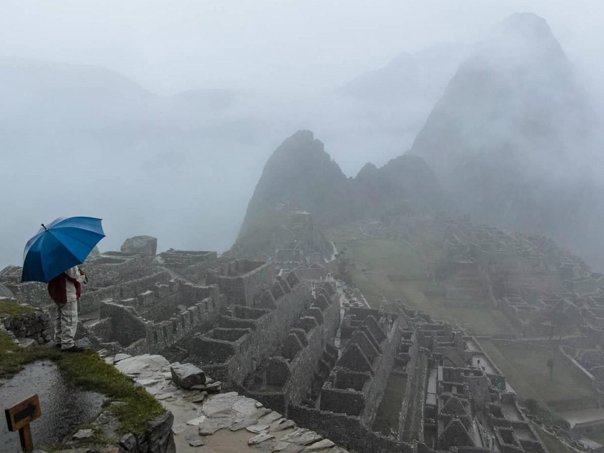 Machu Picchu during the rainy season