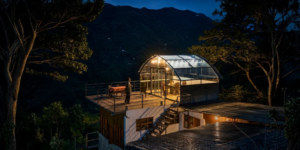 Lucmabamba lodge on the Salkantay Trek