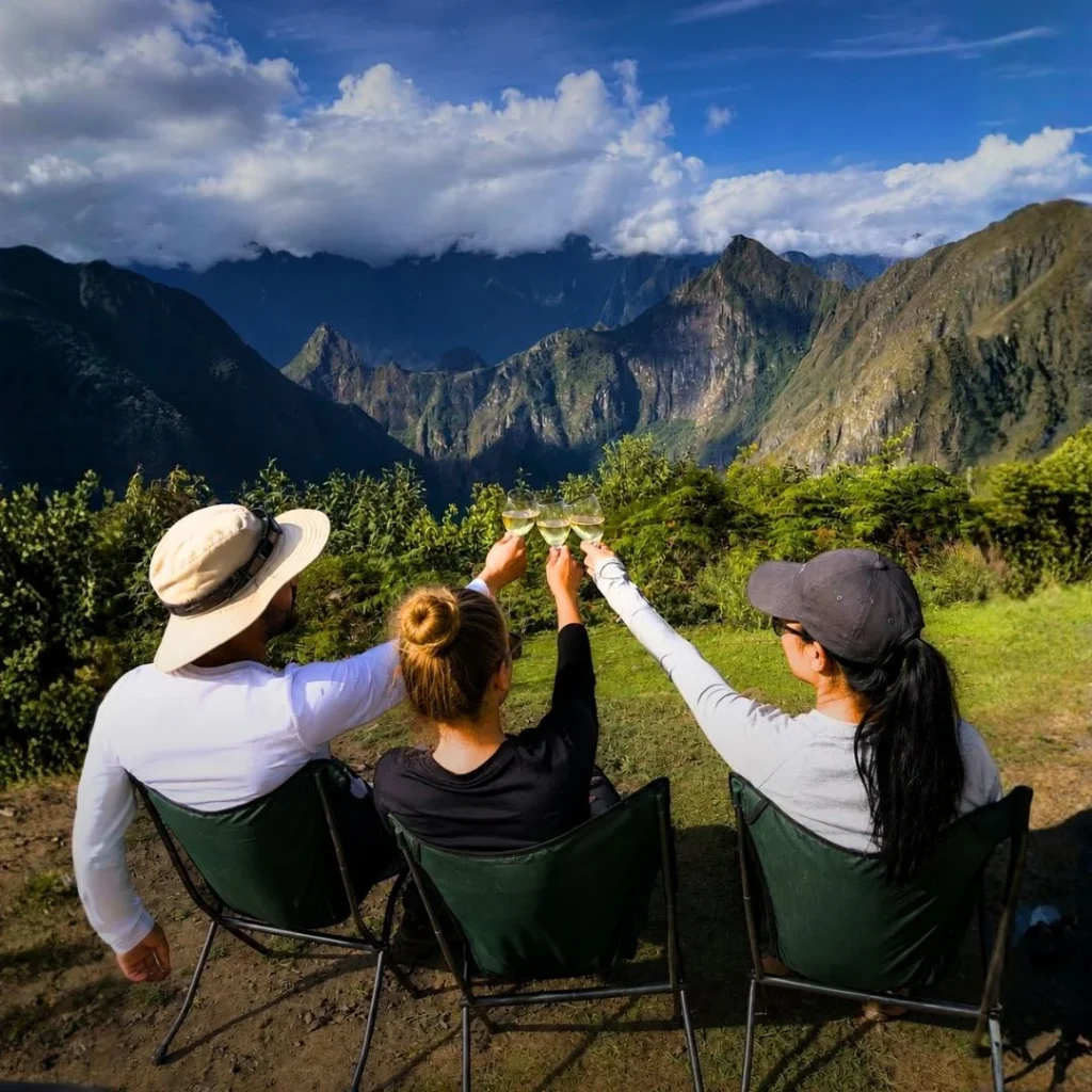 Llactapata ruins on the Salkantay trek